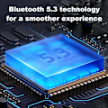 Pikkukuva 3 / 6: Langattomat kuulokkeet, Bluetooth 5.3 kuulokkeet LED-virranäytöllä varustetussa latauskotelossa, vedenpitävät, Androidille, iPhonelle, juoksuun, urheiluun, työhön