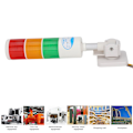 Miniatyrbilde 2 av 8: LED-stabeltårn, industrielt flerlags LED-signaltårn, stabelvarselalarm, advarselslampe 12V
