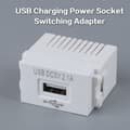 USB Strömförsörjningsmodul 220V 5V Transformator Switch Adapter Vit[qb]