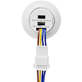 Miniatyrbild 2 av 5: Mini rörelsesensorljusströmbrytare 110-220V PIR-sensor Intelligent detektering Justerbar tidsfördröjning Infraröd induktionsdetektor