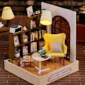 Miniatyrbild 9 av 10: DIY Dockhus Miniatyr med Möbler Trämönsterhus Sätt Rum Dekorationer Hantverk Present till Tonåringar Vuxna Kvinnor Flickor null - 4