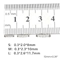Miniatyrbillede 6 af 11: 100 stk. fiskekrogfjedre karpefiskekrog stålspiraler enkelt cirkel eksplosioner kroge del fiskegrej 0.02 M