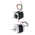 Miniatyrbilde 2 av 5: 57 Stepper Motor Enkelt Aksel 4-Tråds 2.8a Nema23 126n.cm For Cm 56mm For Cnc Gravering