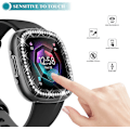 Miniatyrbild 3 av 5: 5-pack fodral kompatibelt med Fitbit Versa 4/ Sense 2, mjukt Tpu-skydd med glitterdiamanter