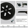 Miniatyrbillede 4 af 5: 148 mm slibeskive - til Bosch excentersliber GEX 150 AC, PEX 15 AE, GEX 150 Turbo - 148 mm med Poweka——Adelala skrue
