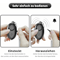 Miniatyrbillede 3 af 5: Personlig alarm anti-angreb nøglering - 130dB nødalarm til lommen med LED-lys - Forebyggende advarsel til kvinder og børn (sort)