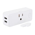 Miniatyrbillede 2 af 5: WIFI Smart Socket Dual USB Stemmestyring Graffiti Intelligent APP 16A til USA 110‑240V