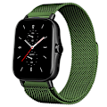 Miniatyrbillede 1 af 7: Magnetisk rem til Amazfit GTS/4/2/2e/GTS2 Mini/3/GTR 4/3/2/47mm 20mm 22mm Metal Mesh Smartwatch Mesh Amazfit Bip 5 Rem Oliven Olive 20mm
