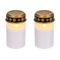 Miniatyrbillede 1 af 4: 4-pak - Gravlys LED / Lys - Lys til grave 1200 timer 2-Pack