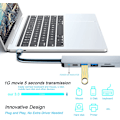 Pikkukuva 4 / 5: USB C -keskitin, moniporttinen USB C -sovitin MacBook Pro- ja Air -lisävarusteille