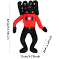 Pikkukuva 3 / 4: Skibidi WC-pehmolelut WC-kaiutinmies Pomot Pehmolelu 3 Packs
