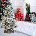 Miniatyrbild 5 av 6: Julklappskrage Julgransskjort Ringkorg Vävd Rustik Julgransskjort för Julgran Dekoration
