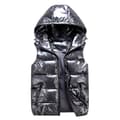 Sliktaa Unisex Blank Vattentät Ärmlös Jacka Lättviktsdunväst Grå Grey L