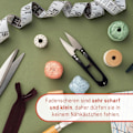Miniatyrbild 5 av 5: 4x Professionella Syssaxar i Rostfritt Stål - Små universalsaxar för exakt trådkapning, för DIY och hemmet