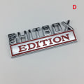 Pikkukuva 1 / 5: 1X 3D ABS-merkki SHITBOX EDITION -merkki auton takaluukun sivutarra D