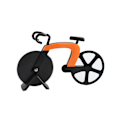 Miniatyrbild 4 av 5: Icke-klibbig pizzakutter i rostfritt stål Pizzakutter Cykelpizzakutter