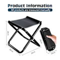 Miniatyrbillede 2 af 5: Pcs Camping Stools, Folding Stool med bæretaske, bærbar udendørs Folding Travel Stools, Camping Stool Folding Stool, Folding Camping Stool