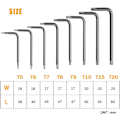 Miniatyrbilde 2 av 5: Offset Torx-nøkler, 8-delt Torx Allen-nøkkelsett, Phillips-skrutrekker T5 T6 T7 T8 T9 T10 T15 T20, Nøkkelsett Håndverktøy Torx Allen-nøkler