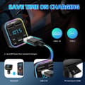 Pikkukuva 2 / 9: Auton langaton Bluetooth FM-lähetin Type-C Dual USB 3.1A lataus