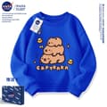 Capybara Sweatshirt, Unisex Løstsiddende Crewneck Pullover, Sød Afslappet Langærmet Top til Børn og Voksne*S størrelse*018 Blå 018 Blue S size