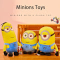 Miniatyrbillede 3 af 3: Minions plysdyr plyslegetøj Stuart/Kevin/Bob, Kawaii blød sød sovende plys seng pude Valentinsdag til børn småbørn 37cm 37 cm Kevin