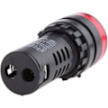 Miniatyrbillede 2 af 5: Ac/dc 12v 22mm Rød LED Buzzer Alarm Signal Blinklys Bip Buzzer Advarselslys Monteringshul med Buzzer Til Instruktioner/Advarsel/Crash Signaler