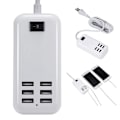 Miniatyrbild 3 av 5: Strömdriven USB-hubb, aluminium 6-portars USB-ström med extern