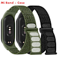 Miniatyrbillede 2 af 5: Nylon Mi Band 4 5 6 Rem til udskiftning Blød justerbar Rem Pulsera Correa Til Xiaomi Mi Band 3 4 5 6 7 Armbånd Is Cyan 11 Ice Cyan 11 Mi Band 3 4 5 6 7