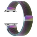 Pikkukuva 1 / 5: Milanese-silmukkaranneke Apple Watchille 44mm 40mm 45mm 49mm 41mm 38mm 42mm 44 mm Rannekoru iwatch Series 9 3 6 5 SE 7 8 Ultra 2 sateenkaari rainbow 38mm 40mm 41mm