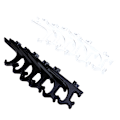 Miniatyrbillede 4 af 5: 12 stk. Display Stativ Easel Pladeholder Billede Kunst Plastik White