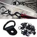 Miniatyrbilde 4 av 5: 10 stk rustfritt stål D-formet slepekrok Tie Down Anchor Ring I Black
