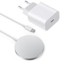 Miniatyrbilde 1 av 4: CQBB 25W PD vegglader + Hurtig trådløs lader for Samsung Galaxy S23 Ultra S22 Plus S21 S20 S10 S9 S8 - Induksjon lader