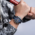 Miniatyrbilde 2 av 5: MEGIR Merke Luksusklokke Business Quartz Klokker Vanntette Lysende Armbåndsur For Menn Klokke Mann Kalender 2064 Black