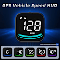 Miniatyrbild 2 av 5: Digital GPS-hastighetsmätare, Head-up-display med hastighet MPH, riktning, korsningsvarning HD-displaymätare, för alla fordon