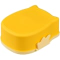 Miniatyrbilde 2 av 4: Bærbar søt ugle lekkasjesikker rektangulær matboks fruktbeholder for barn og voksne, ca. 16,8 * 13 * 7 cm, kapasitet: 800 ml (gul) NO:3