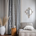 Miniatyrbild 1 av 5: Boho blå gardinuppsättning fönster japansk heminredning bomullslinnegardin för vardagsrum sovrum kök genomskinlig drapering A A W150xL240cm
