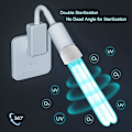 Miniatyrbild 5 av 5: 25W E27 UV Sanitizer Lampa Kvartsrör 254nm UVC Sterilisering med Ozon 360 Graders Belysningsvinkel Cisea