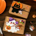 Miniatyrbillede 1 af 9: Halloween gavemærker og DIY dekorationskort med snor, græskar spøgelse sorte katte designs Pumpkin 10pcs