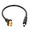 Pikkukuva 1 / 5: XT60/T-liitin naaras-uros 5,5x2,5 mm liittimeen Akun lataussovitinkaapel null - MF 0.04