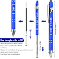 Miniatyrbild 2 av 5: Kul pennor Glitter Pen STYLE A STYLE Style A Style A