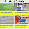Miniatyrbillede 3 af 3: 300 ark farverige, transparente sticky notes, sticky note blokke, transparente post-it notes