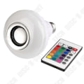 Miniatyrbilde 2 av 2: TD® Smart Bulb LED-fjernkontroll Bluetooth-musikkontrollhøyttaler RGB-nattlyslampe farger strøm