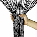 Miniatyrbilde 3 av 5: Hengende perleforheng String gardin SILVER Silver