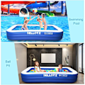 Miniatyrbillede 2 af 4: Oppustelig pool til børn og voksne, 305 x 183 x 56 cm overdimensioneret fortykket familieswimmingpool til småbørn, udendørs, have, baghave