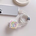 Miniatyrbillede 3 af 5: Sød DIY Kabelbeskytter, Kompatibel med iPhone 20W USB-C Strømadapter og Lightning Kabel