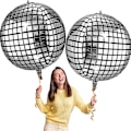 Pikkukuva 4 / 10: Disco-palloilmapallot 70-luvun teemajuhliin VÄRI 4 VÄRI Color 4 Color 4