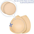 Pikkukuva 5 / 5: 4 paria rintaliivien sisäpehmustetta, irrotettava urheilurintaliivin kuppi kolmio 4 paria beige 4 Pairs Beige THE