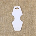 Miniatyrbild 3 av 5: 100 st smyckesdisplaykort hängande kort för halsband display armbandskort (vit)