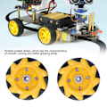 Pikkukuva 7 / 8: Mecanum-pyörät Älykäs robottiauton osat Tarvikkeet OmniDirectional DIY Lelukomponentit 48mm(2 paria)
