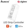 Miniatyrbilde 2 av 5: Tuya Zigbee 3.0 Smart LED-stripe-kontroller DC5-24V RGB+CCT RGBW RGB CCT Enkeltfarget dimmer Støtte Smart Life APP Stemmestyring